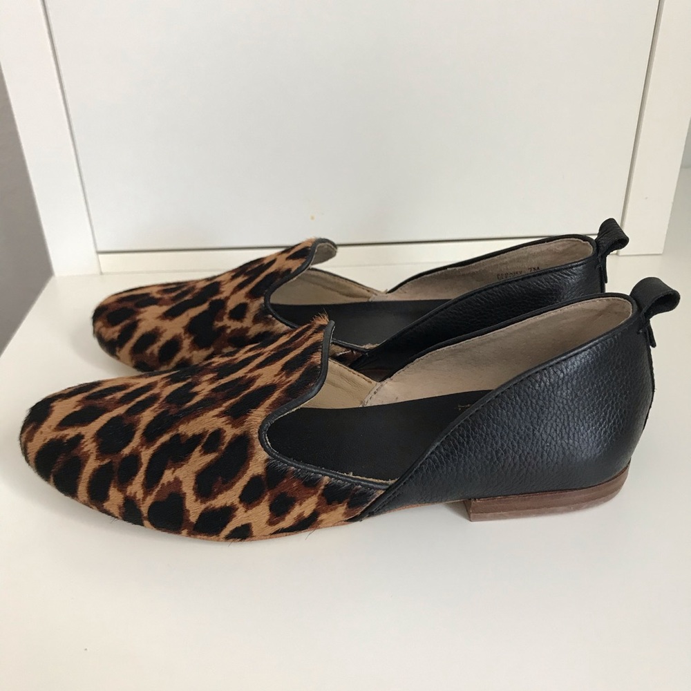 Latigo Albany 7 Loafers Cheetah Print Pony Fur